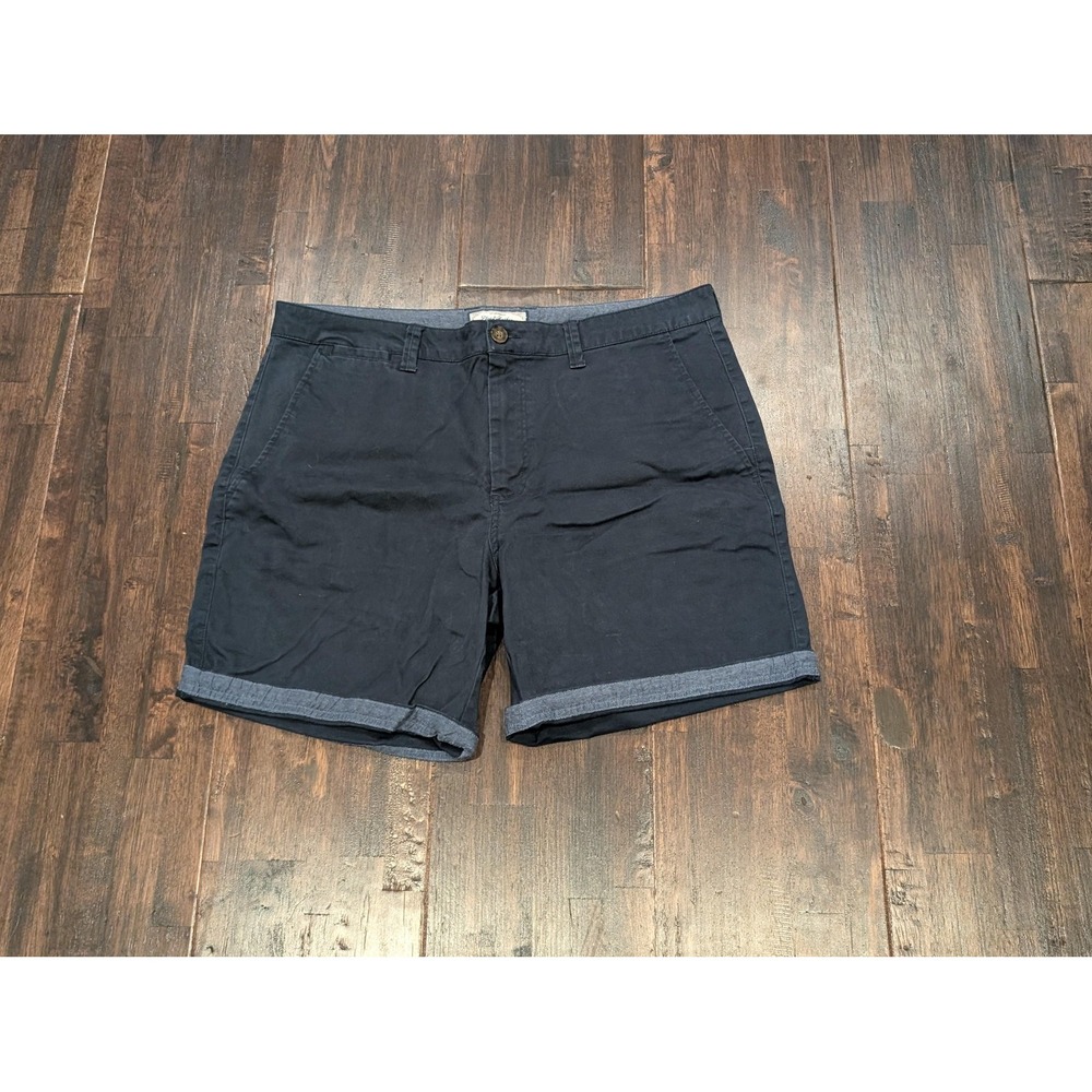 Flag‎ & Anthem Shorts Womens 36 Navy Blue Casual Chino Cuffed Cotton Dry Goods